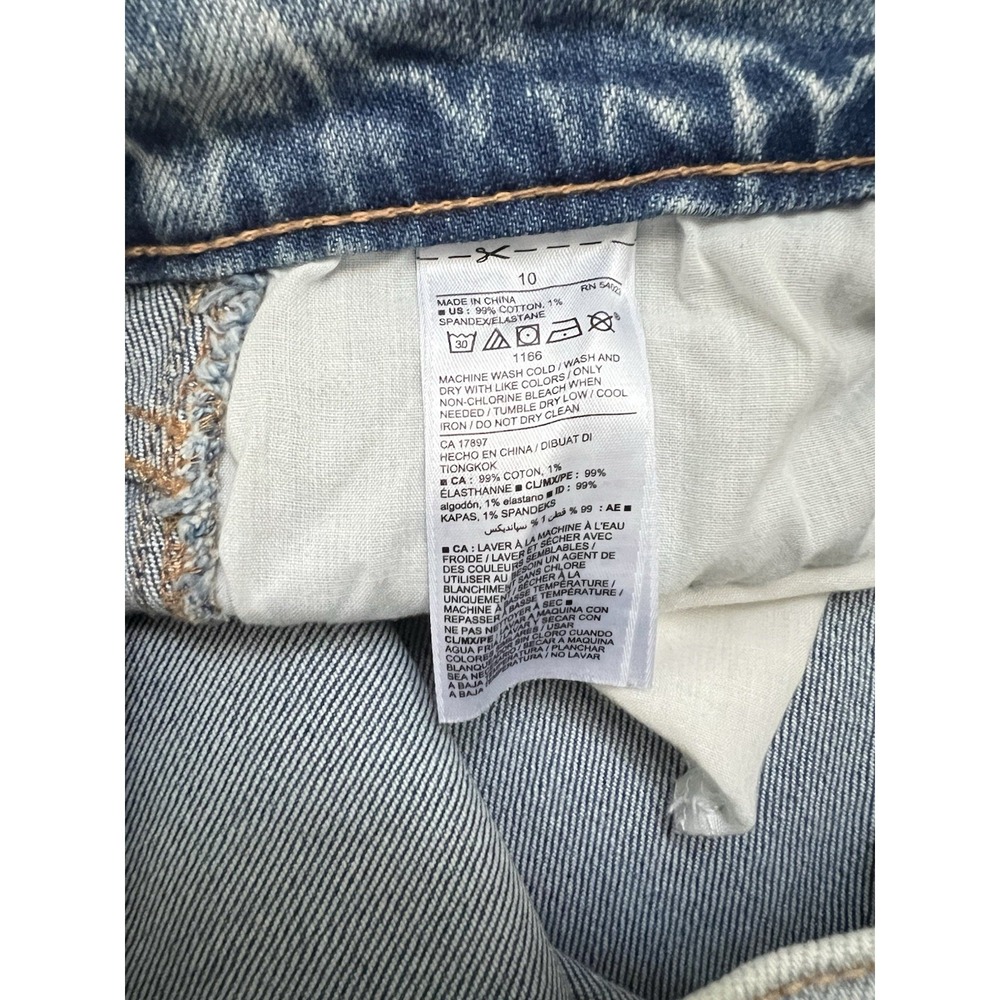 Old Navy Women's Straight Leg Jeans Size 10 Light Wash High Rise Ankle - Picture 8 of 8